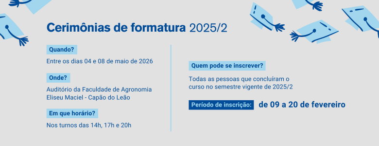 Formaturas Institucionais – Inscrições