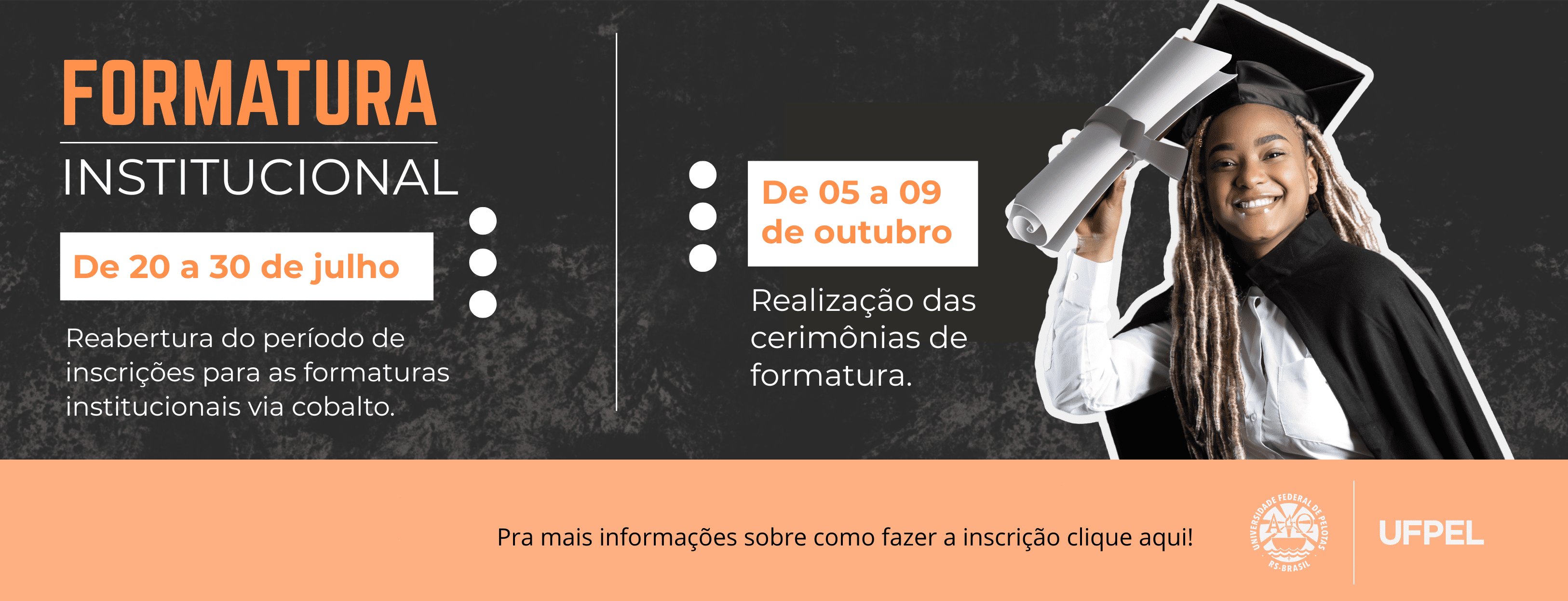 Formaturas institucionais – julho 2026